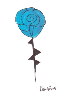 "Blue Rose" by Valerie Parente
